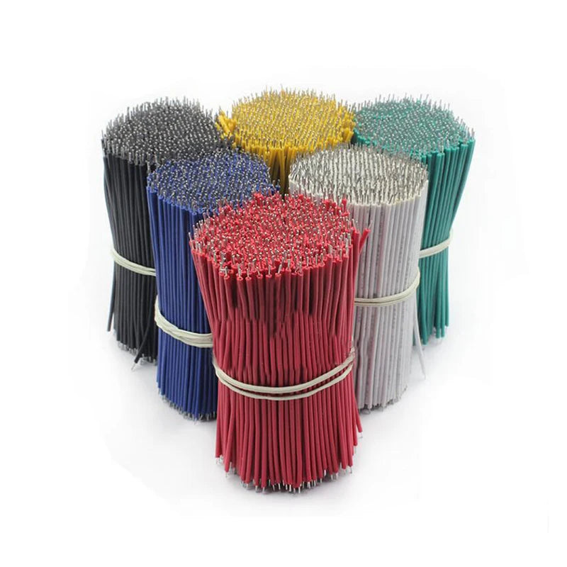 120PCS/set 24AWG Tin-Plated Breadboard PCB Solder Cable 24AWG 8cm Fly Jumper Wire Tin Conductor Wires 1007-24AWG Connector Wire