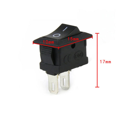10pcs/lot 10*15mm SPST 2PIN ON/OFF G130 Boat Rocker Switch KCD11 3A/250V Car Dash Dashboard Truck RV ATV Home