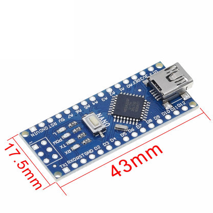 5PCS Nano 3.0 controller compatible with Arduino nano CH340 USB driver NO CABLE NANO V3.0