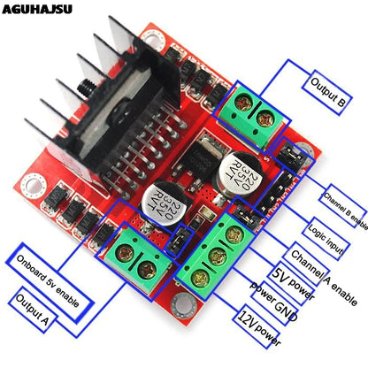 1pcs L298N driver board module L298 stepper motor smart car robot breadboard peltier High Power