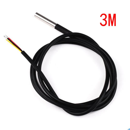 DS1820 Stainless steel package Waterproof DS18b20 temperature probe temperature sensor 18B20 for arduino