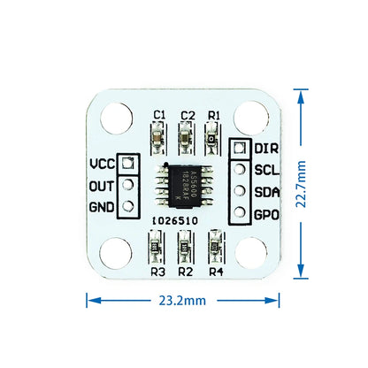 1pcs AS5600 magnetic encoder magnetic induction angle measurement sensor module 12bit high precision