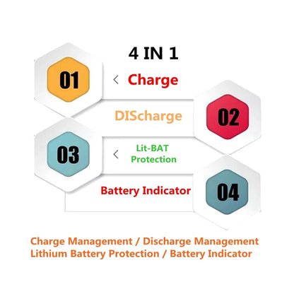 MH-CD42 DC 5V 2.1A Mobile Power Diy Board 4.2V Charge/Discharge(boost)/battery protection/indicator module 3.7V lithium 18650
