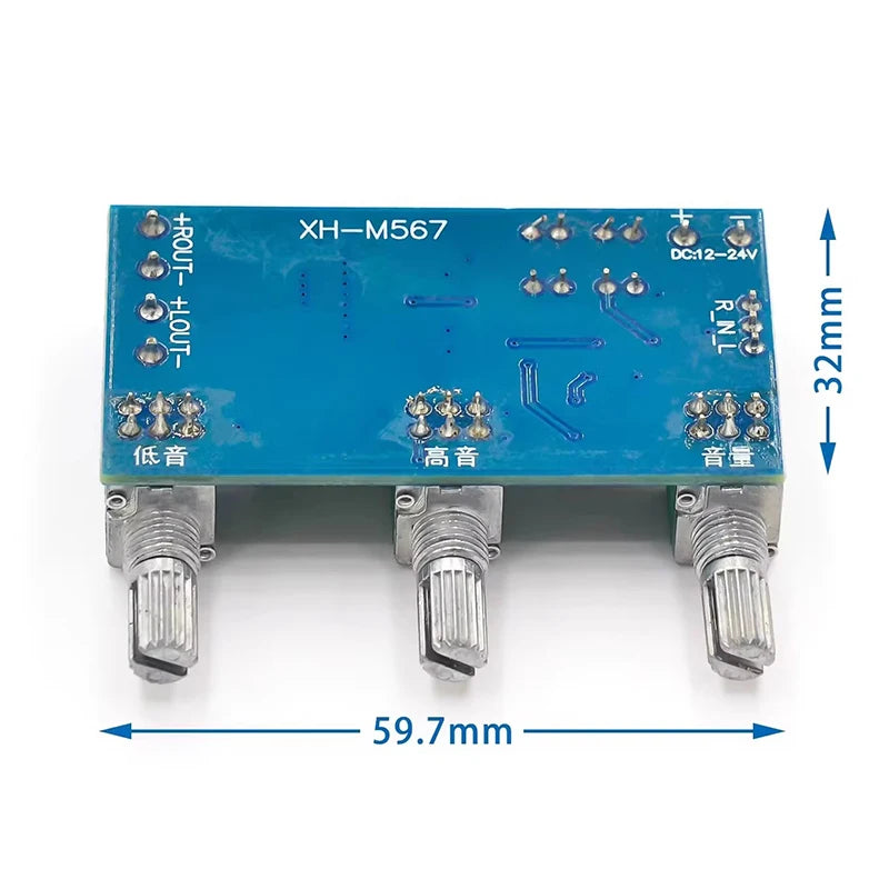 XH-M567 TPA3116D2 Dual-channel Stereo High Power Digital Audio Power Amplifier Board Audio Power Amplifier Board 80W*2