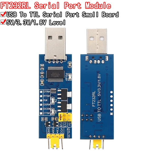 FT232RL serial port module USB to TTL serial port small board 5V 3.3V 1.8V level Download the burn line