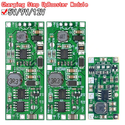 DC 5V 9V 12V Charging Step Up Booster Module for 18650 Lithium Battery UPS Voltage Converter Protection