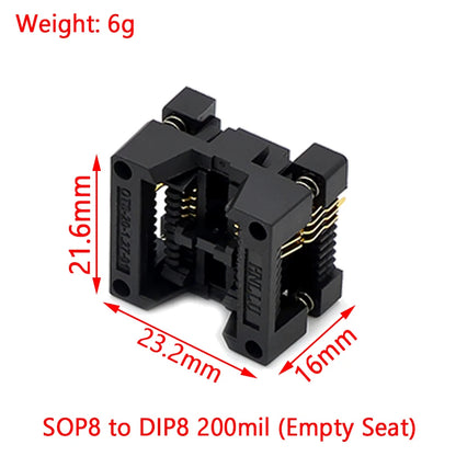 CH341A 24 25 Series EEPROM Flash BIOS USB Programmer Module + SOIC8 SOP8 Test Clip For EEPROM 93CXX / 25CXX / 24CXX