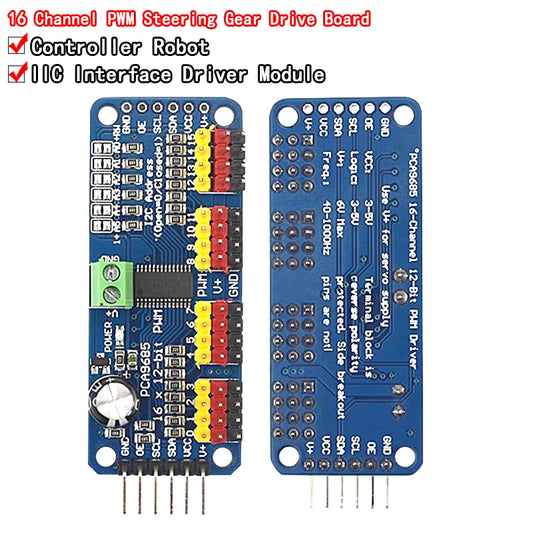 PCA9685PW 16 Channel 12-bit PWM/Servo Driver-I2C interface PCA9685 module Raspberry pi shield module servo shield