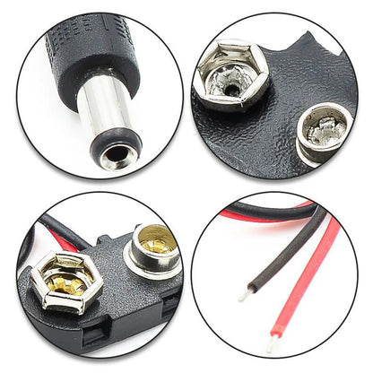 5pcs/lot 9V battery buckle For ARDUINO UNO 2560 DUE dc3.5 female power adapter
