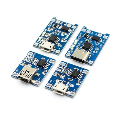 5pcs Micro USB 5V 1A 18650 TP4056 Lithium Battery Charger Module Charging Board With Protection Dual Functions 1A Li-ion