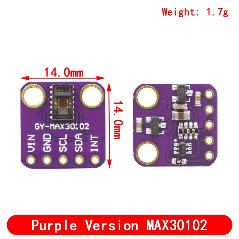 MAX30102 MAX30100 Heart rate Sensor Module Puls detection Blood oxygen concentration test For Arduino Ultra-Low Power