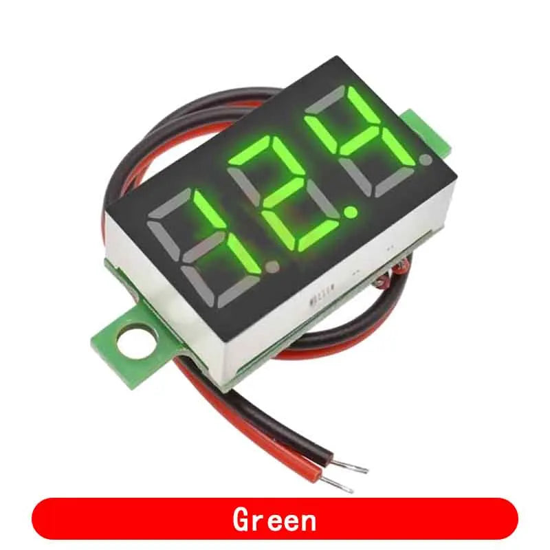 DC 4.7-32V 3 Digit Display Voltmeter Red/Blue/Gree/White 0.36 Inch Mini LED Digital Panel Volt Voltmeter Voltage Meter Tester