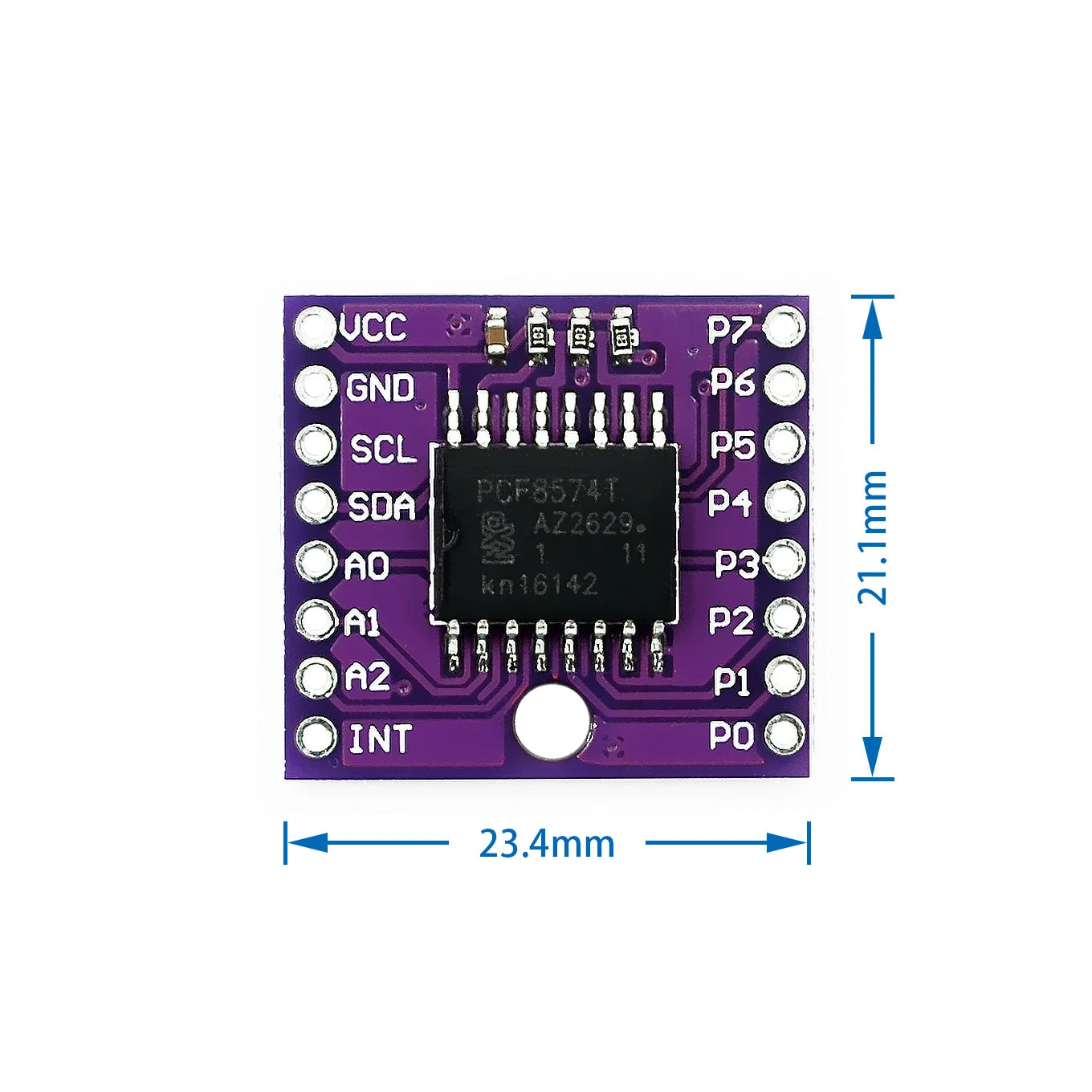 1PCS PCF8574T I/O I2C Port Interface Support Cascading Extended Module