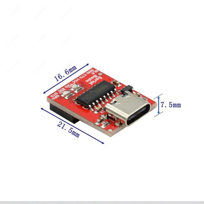 Type C to TTL Serial Port CH340C Module CH340 USB Bus Conversion Chip ISP Communicate Connector for STM32 Serial Port Download