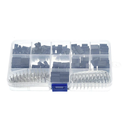 620PCS 2.54mm Terminal Connector pitch Cable Jumper Wire Pin Header Housing Kit Male Crimp Pins+Female Pin Dupont Connector