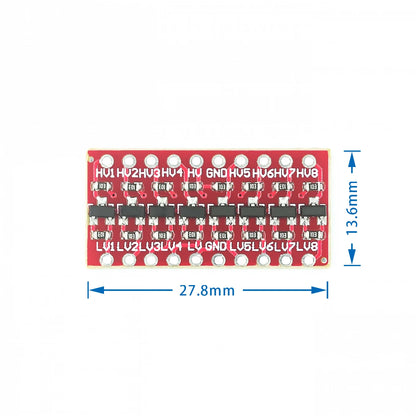 I2C IIC 8 Channel Logic Level Converter Module Bi-Directional Module  Step Up 3.3V To 5V