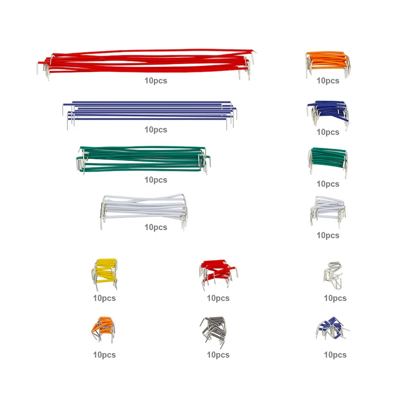 Hot Sell 140 pcs U Shape Solderless Breadboard Jumper Cable Wire Kit for arduino Shield for arduino raspberry pi Drop Shipping