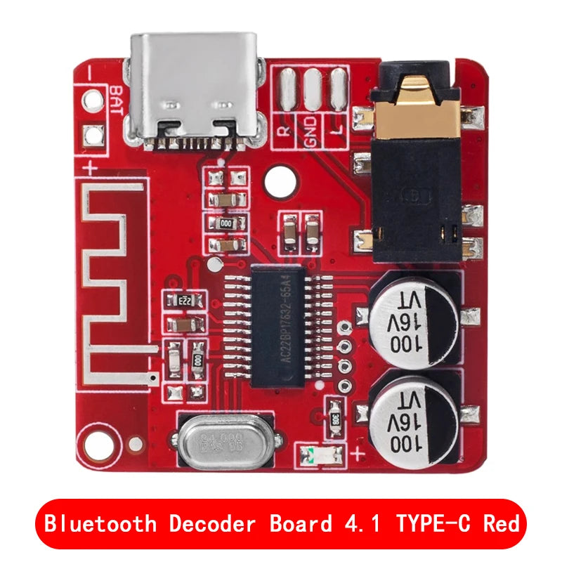 Mini Bluetooth 4.1/5.0 Decoder Board Audio Receiver BT5.0 PRO MP3 Lossless Player Wireless Stereo Music Amplifier type-c Module