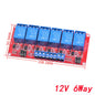 1 2 4 6 8 Channel 5V 12V 24V Relay Module Board Shield with Optocoupler Support High and Low Level Trigger for Arduino