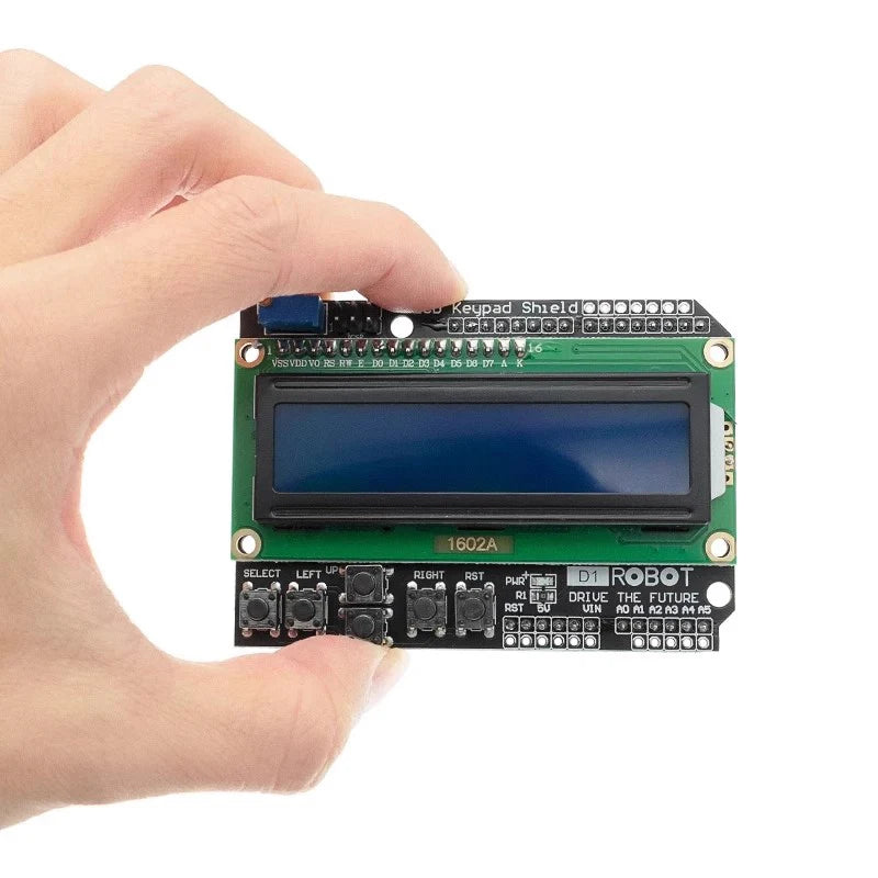 1PCS LCD Keypad Shield LCD1602 LCD 1602 Module Display For Arduino ATMEGA328 ATMEGA2560 raspberry pi UNO blue screen