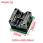 SOIC8 SOP8 to DIP8 Wide-body Seat Wide 150/200mil Programmer Adapter Socket Blue SA602 IC Test Conversion Burner