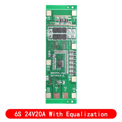 24V 6S 40A 18650 Li-Ion Lithium Battery Poretect Board Solar Lighting Bms Pcb With Balance For Ebike Scooter