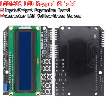 1PCS LCD Keypad Shield LCD1602 LCD 1602 Module Display For Arduino ATMEGA328 ATMEGA2560 raspberry pi UNO blue screen