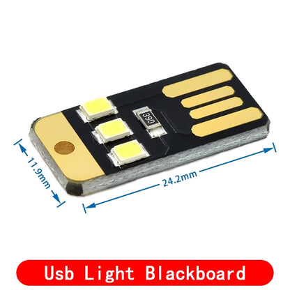 10pcs Camping Night Hiking Tent Lamp Light Outdoor Portable Energy Saving Flashlight Mini Ultra-thin Mobile USB LED Keychain