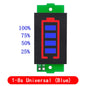 1/2/3/4/5/6/7/8S Lithium Battery Capacity Indicator Module Blue Green Display Electric Vehicle Battery Power Tester 3.7V Li-ion