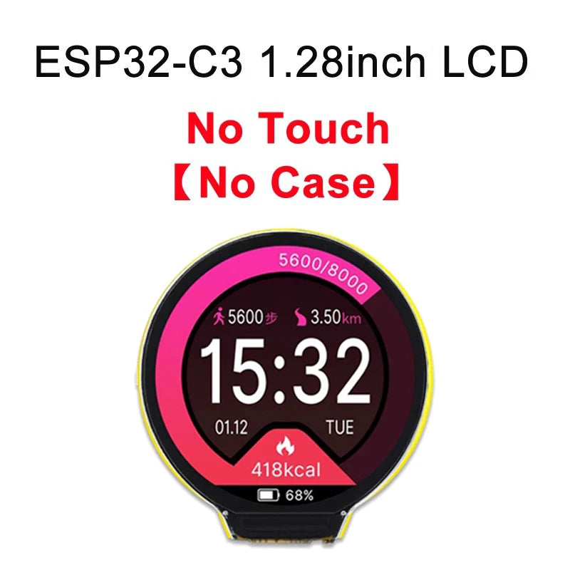 ESP32-C3 1.28 Inch Round Display GC9A01 IPS LCD Screen ESP32 WIFI Bluetooth Development Board Dual Core for Arduino LVGL