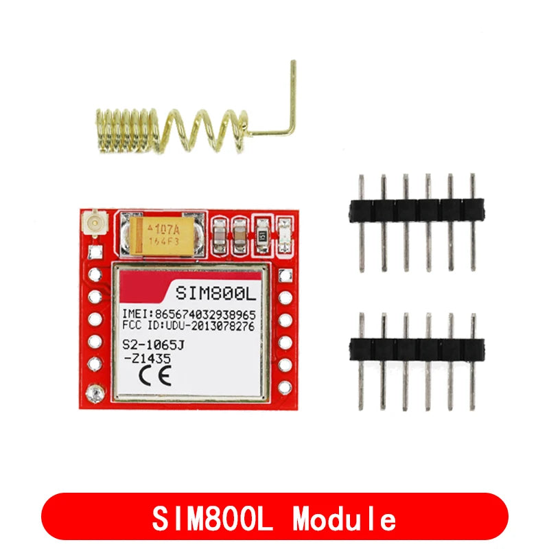 Smallest SIM800L GPRS GSM Module Kit MicroSIM Card Core BOard Quad-band TTL Serial Port with the antenna