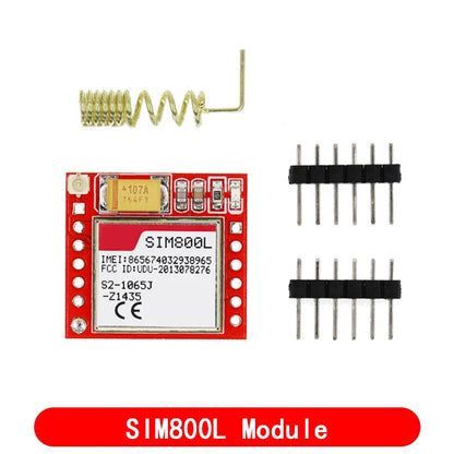 Smallest SIM800L GPRS GSM Module Kit MicroSIM Card Core BOard Quad-band TTL Serial Port with the antenna