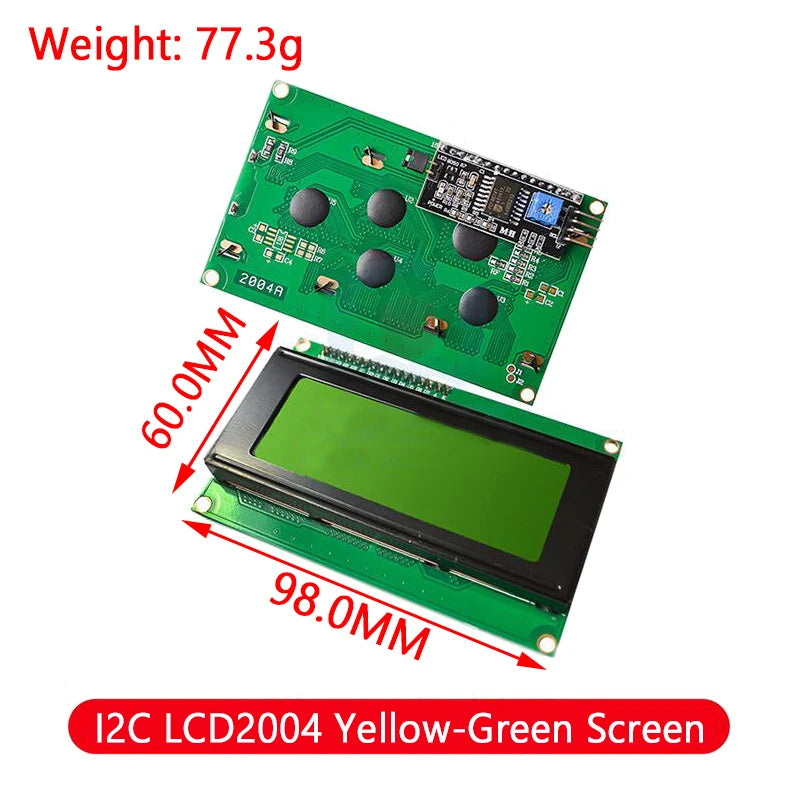 LCD Module Blue Green Screen For Arduino 0802 1602 2004 12864 LCD Character UNO R3 Mega2560 Display PCF8574T IIC I2C Interface