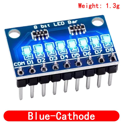 3-24V 8 Bit Blue/Red Common anode/cathode LED indicator Module Breadboard starter kit Board for MCU ARM 3d printer UNO MEGA2560