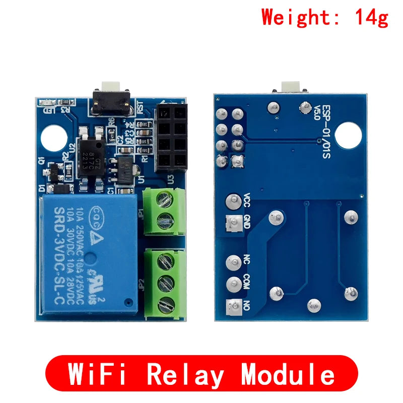 ESP8266 5V WiFi relay module DS18B20 DHT11 RGB LED Controller Things smart home remote control switch phone APP ESP-01S