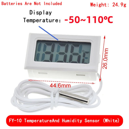 Mini LCD digital thermometer used for freezer temperature - 50-110¡æ refrigerator thermometer indoor and outdoor waterproof probe