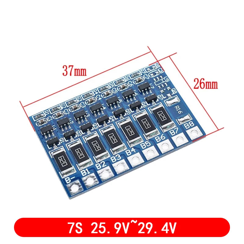 3S 4S 5S 6S 7S 8S bms 4.2V Balance Function Protection Board 68mA 5S Li-ion Lipo Battery Lithium 18650 Batteries Balanced 5S 21V