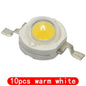 10PCS led 1W White 100-120LM LED Bulb IC SMD Lamp Light Daylight warm white High Power 1W LED Lamp bead