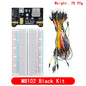 3.3V/5V MB102 Breadboard power module+ 400 points Solderless Prototype Bread board kit +65 Flexible jumper wires