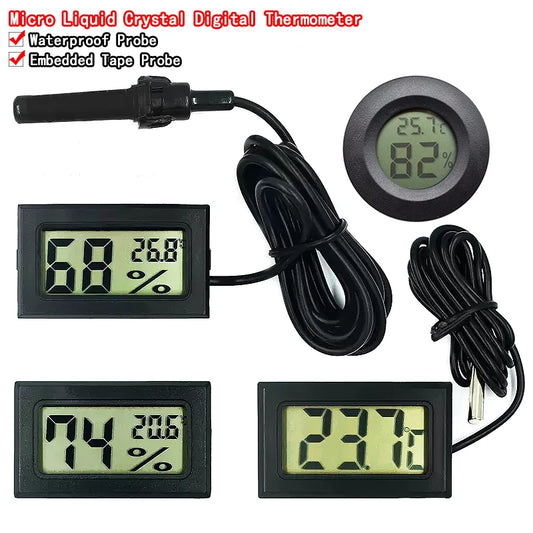 Mini LCD digital thermometer used for freezer temperature - 50-110¡æ refrigerator thermometer indoor and outdoor waterproof probe