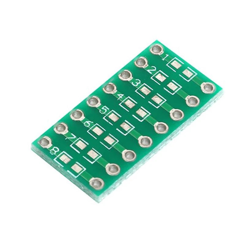 10pcs SMT DIP Adapter Converter 0805 0603 0402 Capacitor Resistor LED Pinboard FR4 PCB Board 2.54mm Pitch SMD SMT Turn To DIP