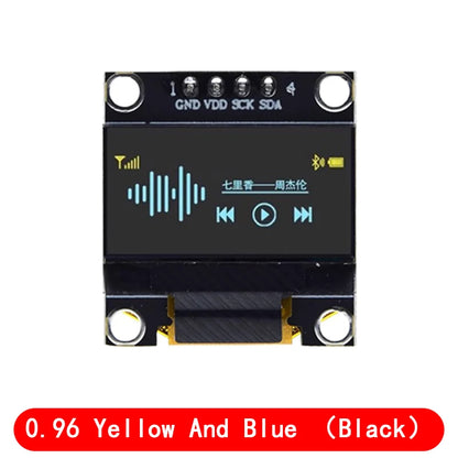 4pin 0.96 White/Blue/Yellow blue 0.96 inch OLED 128X64 OLED Display Module 0.96 IIC I2C Communicate for arduino