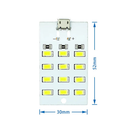 high quality 5730 smd 5V 430mA~470mA White  Mirco Usb 5730 LED lighting panel USB mobile light Emergency light  night light