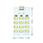 high quality 5730 smd 5V 430mA~470mA White  Mirco Usb 5730 LED lighting panel USB mobile light Emergency light  night light