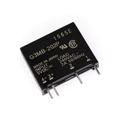 1Pcs 5V 12V 24V DC-AC Solid State Relay Module G3MB-202P G3MB 202P PCB SIP SSR AC 240V 2A Snubber Circuit Resistor Relay Switch