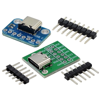 Type-c usb transfer pin dip female base B adapter plate welded female head typec feed and discharge pin