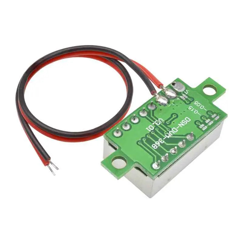 DC 4.7-32V 3 Digit Display Voltmeter Red/Blue/Gree/White 0.36 Inch Mini LED Digital Panel Volt Voltmeter Voltage Meter Tester