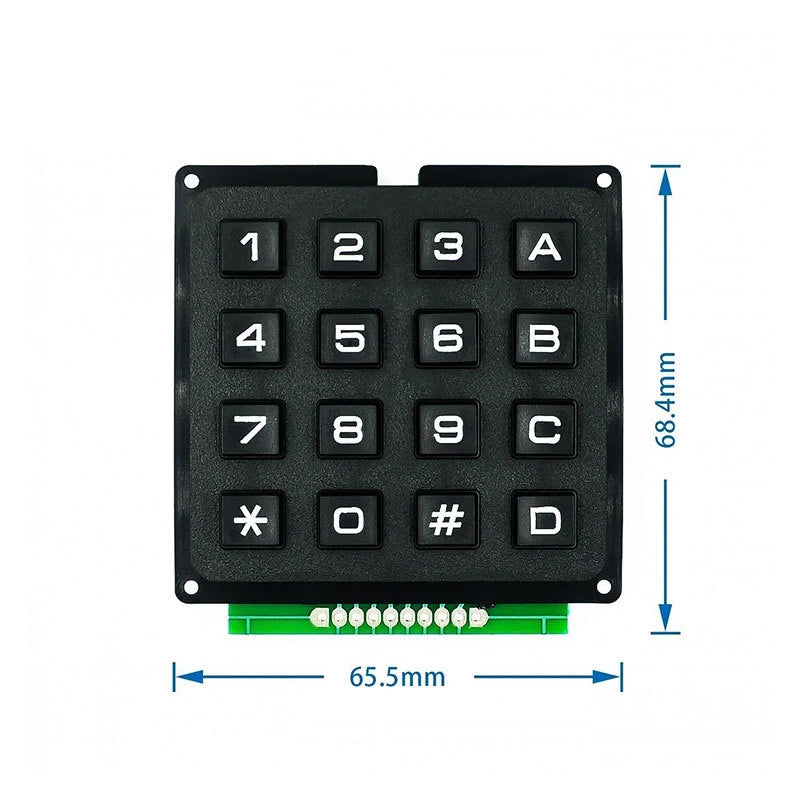 3*4 4*4 Matrix Switch Keyboard Keypad Array Module ABS Plastic Keys 4x4 3x4 12 16 Key Button Membrane Switch DIY Kit