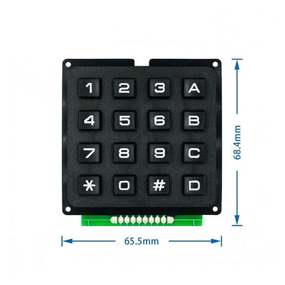 3*4 4*4 Matrix Switch Keyboard Keypad Array Module ABS Plastic Keys 4x4 3x4 12 16 Key Button Membrane Switch DIY Kit