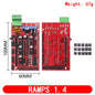 RAMPS 1.4 1.5 1.6 Panel Part Motherboard 3D Printers Parts Shield Red Black Controls